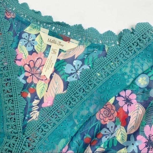 Matilda Jane Kookaburra floral Blouse size M - Picture 4 of 6